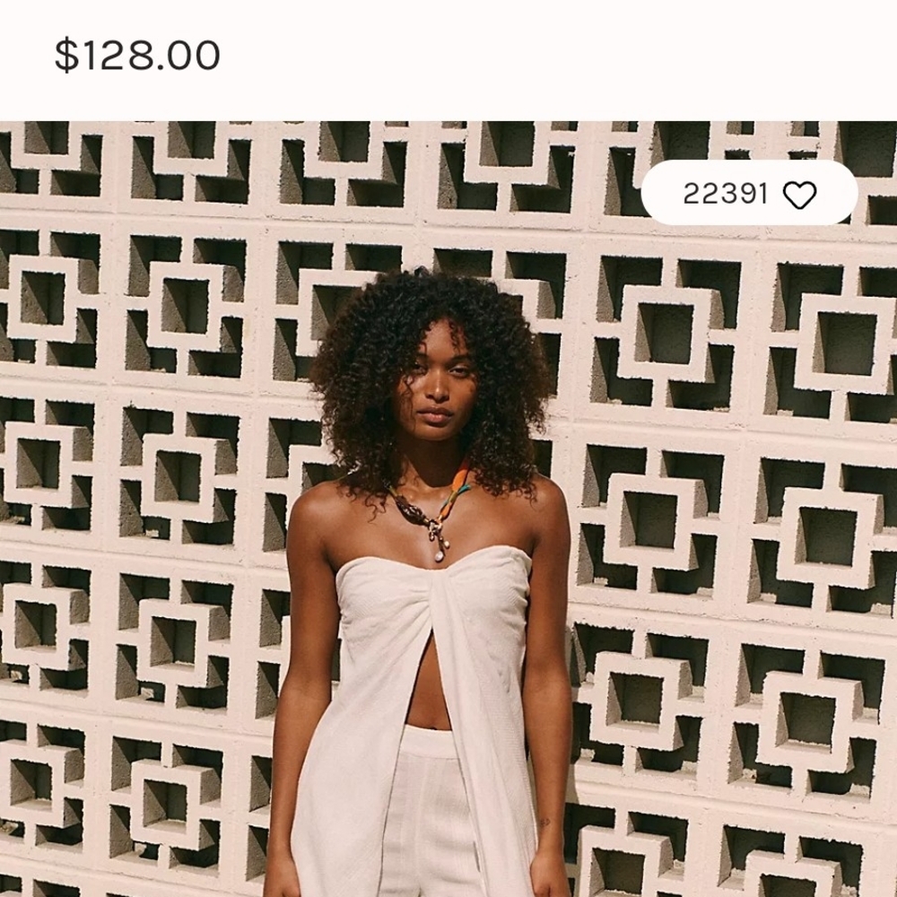 Elegant Cream Strapless Dress
